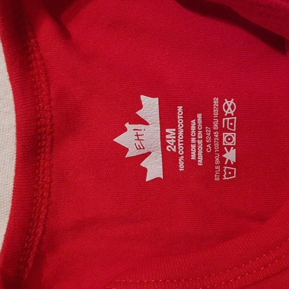 Canada Day 3 bodysuits 24 months undershirt NWT - Picture 6 of 7